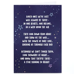 Personalised Sympathy Card - Loved Ones We've Lost