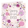 Personalised Sympathy Card - Sorry For Your Loss, Floral