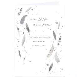 Personalised Sympathy Card - Loss Of Your Son
