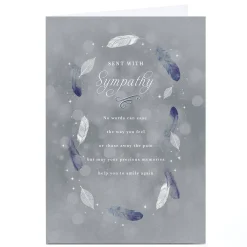 Personalised Sympathy Card - Precious Memories