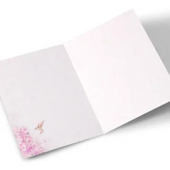 Personalised Sympathy Card -Hummingbird