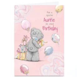 Personalised Tatty Teddy Birthday Card - Special Auntie