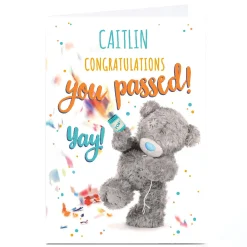 Personalised Tatty Teddy Congratulations Card - You Passed