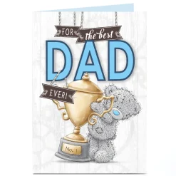 Personalised Tatty Teddy Father's Day Card - Best Dad Ever