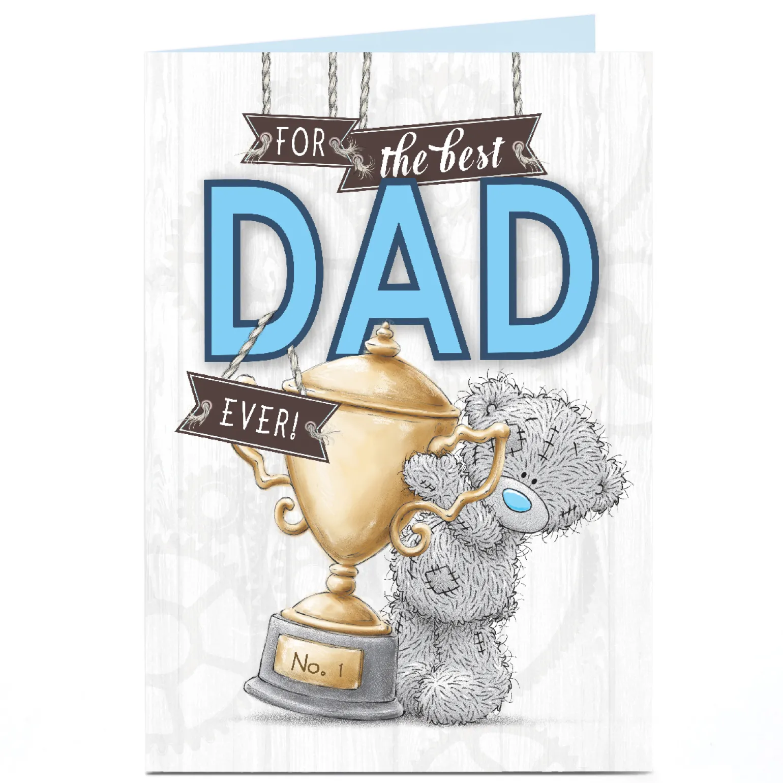 Personalised Tatty Teddy Father's Day Card - Best Dad Ever
