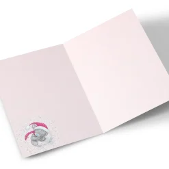 Personalised Tatty Teddy Christmas Card - Bear in Scarf, Sister