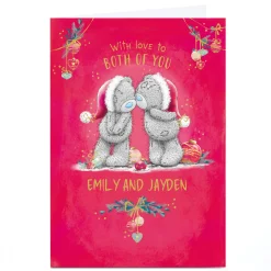 Personalised Tatty Teddy Christmas Card - With Love to Both of You
