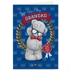 Personalised Tatty Teddy Father's Day Card - Grandad Bear
