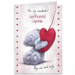 Personalised Tatty Teddy Valentine's Day Card - My One and Only, Girlfriend