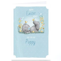 Personalised Tatty Teddy Easter Card - Just for You Bear