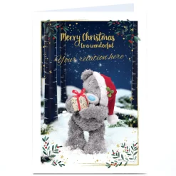 Personalised Tatty Teddy Christmas Card - To a Wonderful, Any Relation
