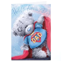 Personalised Tatty Teddy Father's Day Card - Super Dad