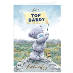 Personalised Tatty Teddy Father's Day Card - Top of the Mountain, Daddy