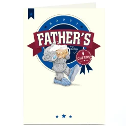 Personalised Tatty Teddy Father's Day Card - Cheers Beer