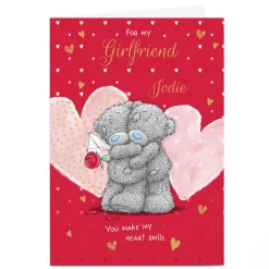 Personalised Tatty Teddy Valentine's Day Card - You Make My Heart Smile, Girlfriend