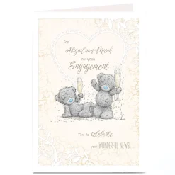 Personalised Tatty Teddy Engagement Card - Celebrate Your Wonderful News
