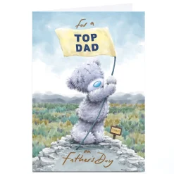 Personalised Tatty Teddy Father's Day Card - Top of the Mountain, Dad