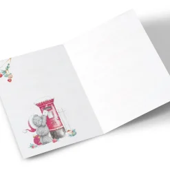 Personalised Tatty Teddy Christmas Card - Christmas Postbox, Our House to Yours