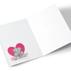 Personalised Tatty Teddy Valentine's Day Card - Bears with Gift, Beautiful Fiancee