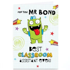Personalised Teacher Card - Classroom Assistant
