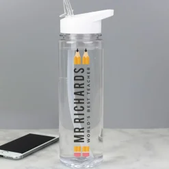 Personalised Teacher Water Bottle