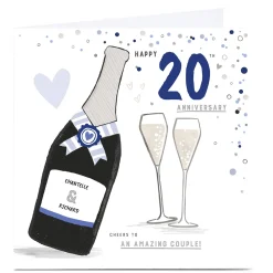 Personalised 20th Anniversary Card - To An Amazing Couple