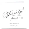Personalised 70th Anniversary Card - Seventy Years Down
