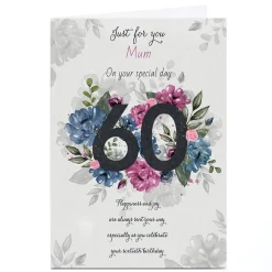 Personalised 60th Birthday Card - Your Sixtieth Birthday Mum