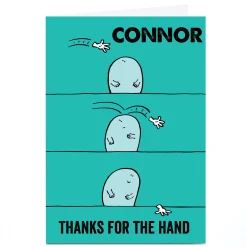 Personalised Thank You Card - The Hand