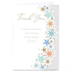 Personalised Thank You Card - A Special Message Just For You