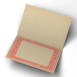 Personalised Thank You Card - Red & Blue Border