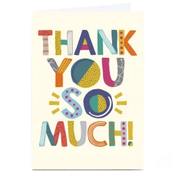 Personalised Thank You Card - Thank You So Much!