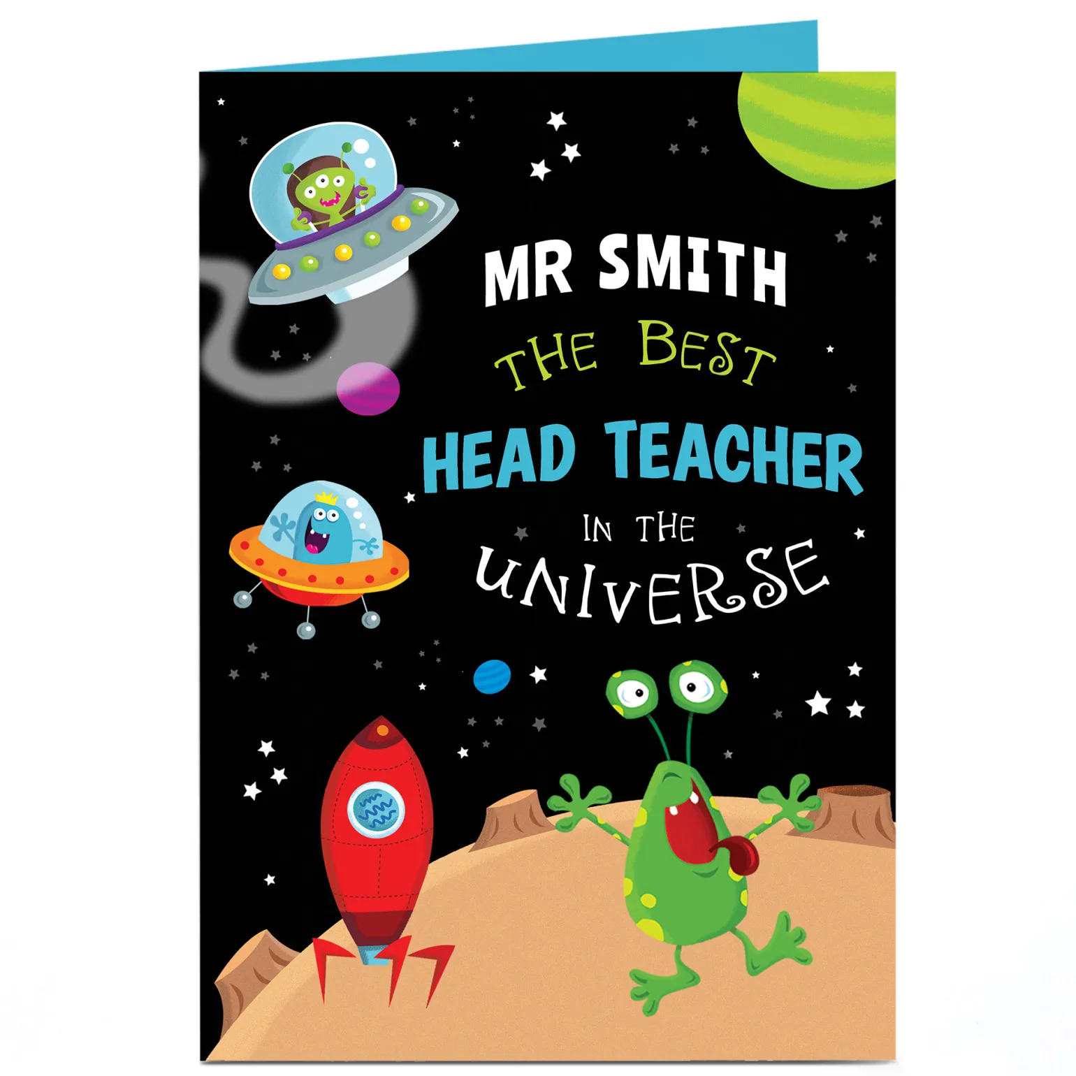 Personalised Thank You Teacher Card - Best Head Teacher