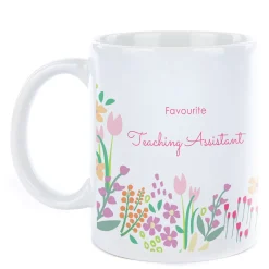 Personalised Thank You Teacher Mug - Floral Favourite