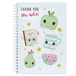 Personalised Thank You Teacher Notebook - Fruit And Tea
