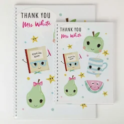 Personalised Thank You Teacher Notebook - Fruit And Tea