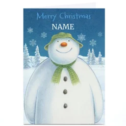 Personalised The Snowman Christmas Card - Merry Christmas, Any Name