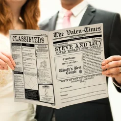 Personalised The Valen Times' Personalised Newspaper for Valentine's Day