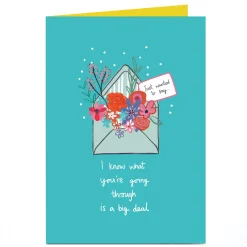 Personalised Thinkg of You Card - I Know What You're Going Through