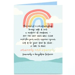 Personalised Thinking of You Card - End of a Relationship