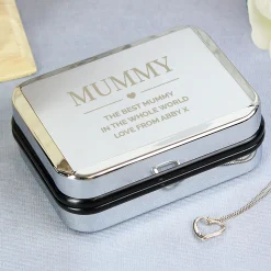 Personalised Trinket Box & Heart Necklace