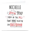 Personalised Valentine's Card - I Fancy You, Facebook