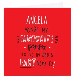 Personalised Valentine's Card - You're My Favourite Person