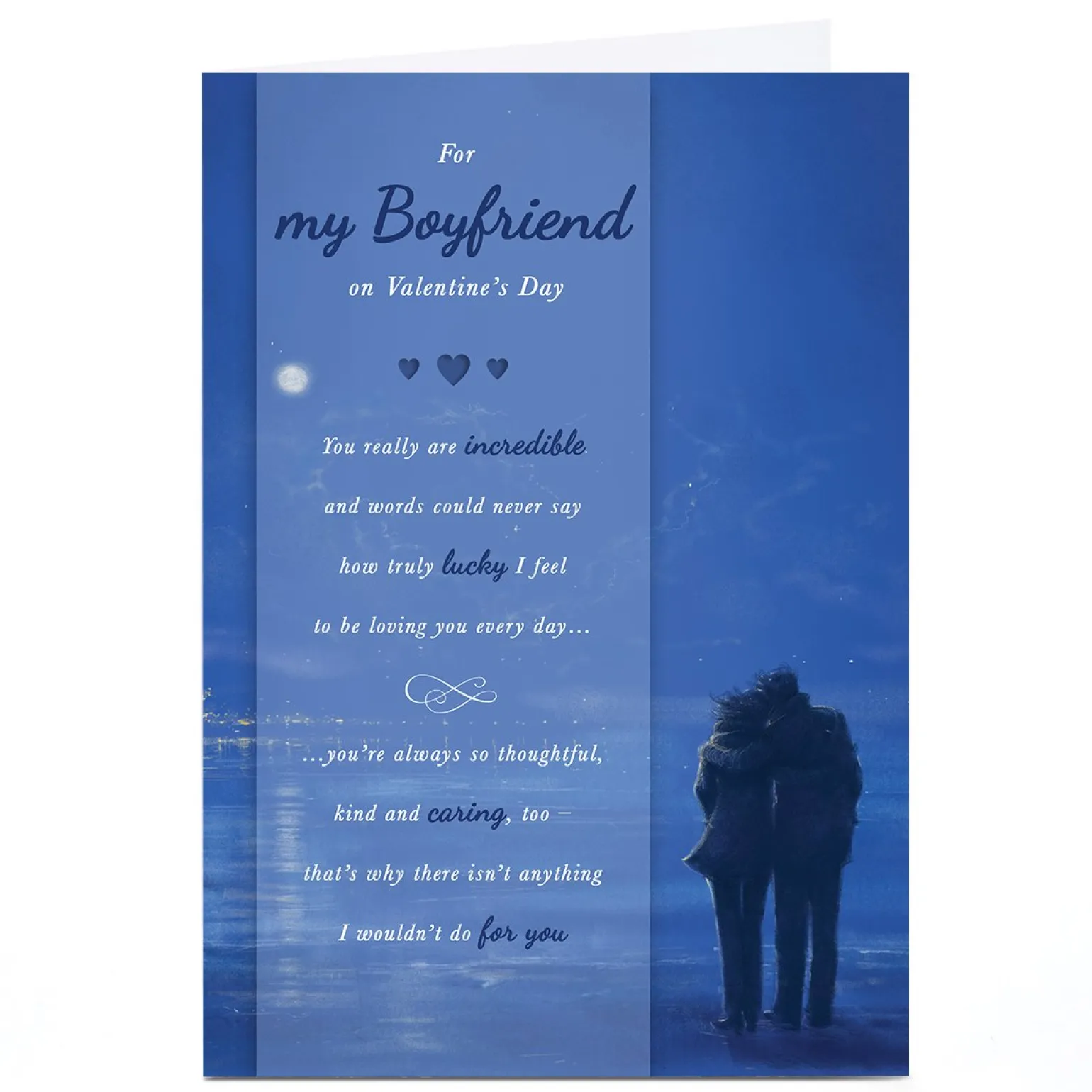 Personalised Valentine's Day Card - There Isn't Anything I Wouldn't Do For You, Boyfriend