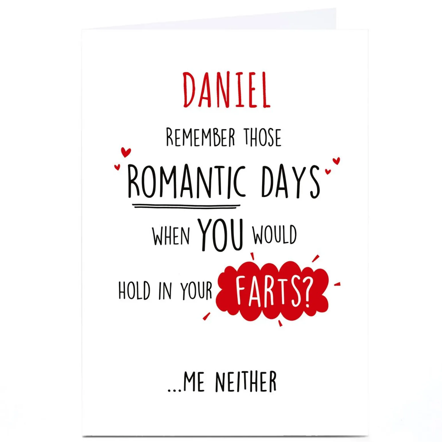 Personalised Valentine's Day Card - Romantic Days...