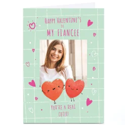 Personalised Valentine's Day Card - Real Cutie, Fiancee
