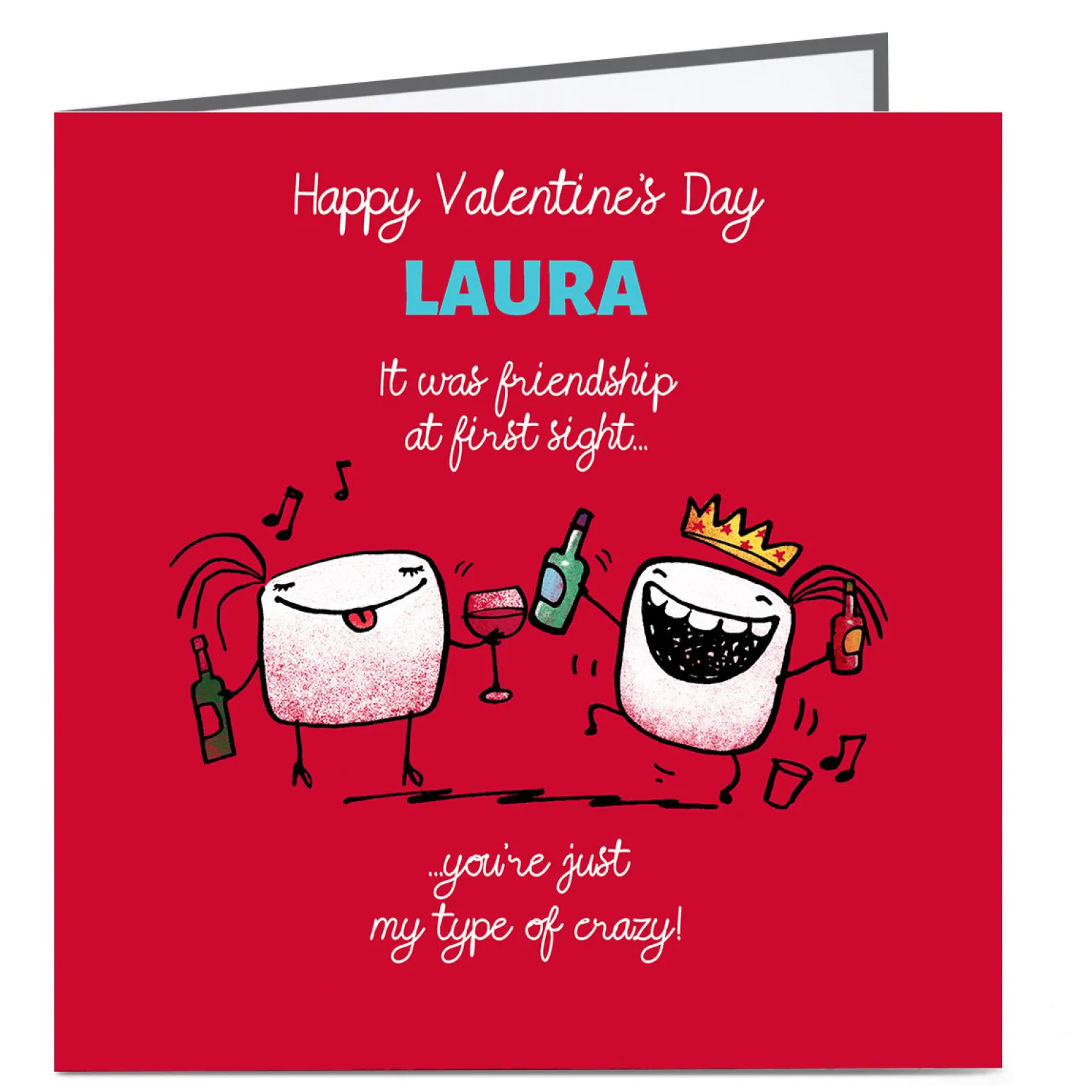 Personalised Valentine's Day Card - It Was Friendship
