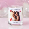 Personalised Valentine's Day Candle - Photo Upload with Hearts