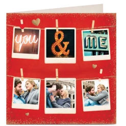 Personalised Valentine's Photo Card - You & Me