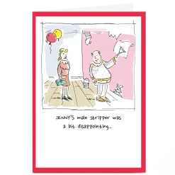 Personalised Vicar Of Scribbly Card - A Bit Disappointing...